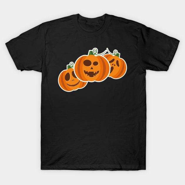 Fun Halloween pumpkins. T-Shirt by TigrArt